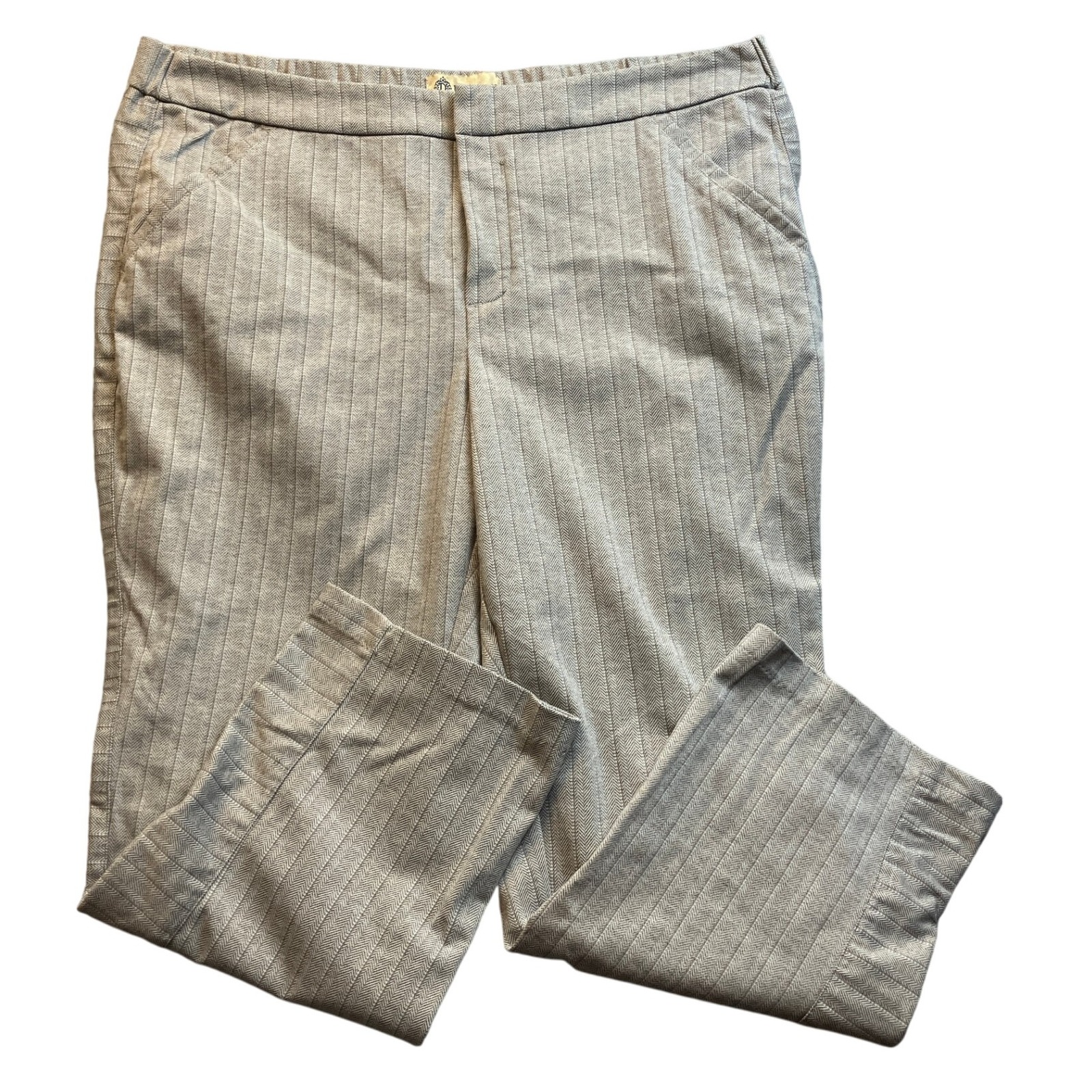 Democracy Light Gray Pinstripe Trousers
